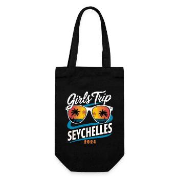 Girls Trip Seychelles 2024 - Gift Bag for Bottles - black - Front