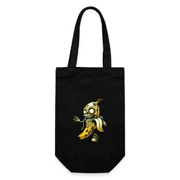 Zombie Banana Banana Lover Halloween Zombie - Gift Bag for Bottles - black - Front