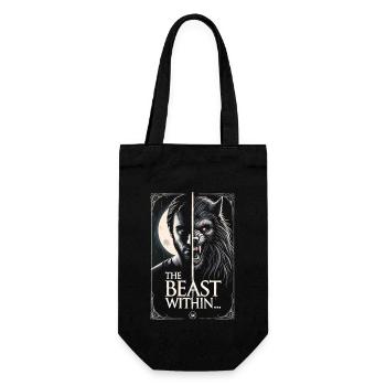 The Beast Within - Verwandlung im Vollmond - Geschenkbeutel für Flaschen - Schwarz - Vorne