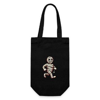 Mummy Retro Vintage Style Halloween Costume Decoration - Gift Bag for Bottles - black - Front