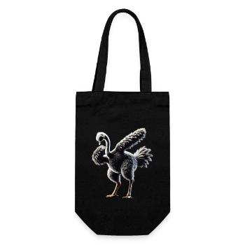 Drôle Dabbing Autruche Oiseau Amoureux des animaux Autruche - Sac à bouteille - noir - Devant