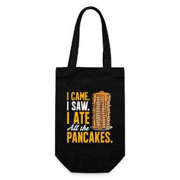 Pancake Breakfast Pancakes - Gift Bag for Bottles - black - Front