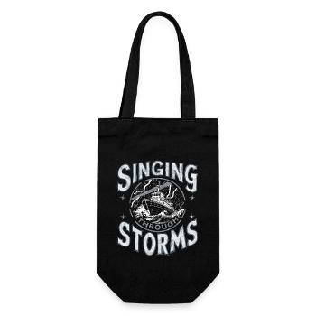 Sailors Sea Shanty Singing Ship Adventures - Geschenkbeutel für Flaschen - Schwarz - Vorne