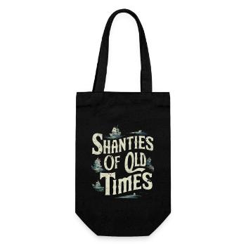 Sailors Sea Shanty Singing Ship Adventures - Geschenkbeutel für Flaschen - Schwarz - Vorne
