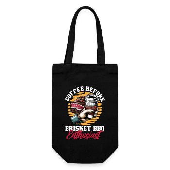 Brisket Barbecue Coffee Grilled Meat Coffee Lover - Gift Bag for Bottles - black - Front