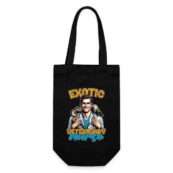 Exotic Veterinary Nurse Animal Lover Vet Nurse - Geschenkbeutel für Flaschen - Schwarz - Vorne