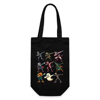 Dabbing Halloween Creatures Drôle Dabbing - Sac à bouteille - noir - Devant