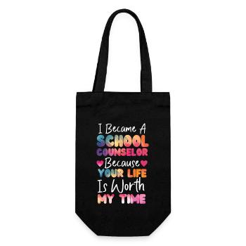 Conseillère d’école Aquarelle I - Sac à bouteille - noir - Devant
