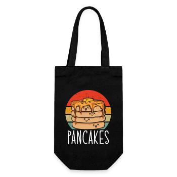 Pancake Breakfast Pancakes - Gift Bag for Bottles - black - Front