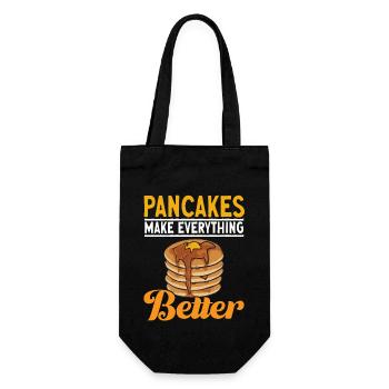 Pancake Breakfast Pancakes - Gift Bag for Bottles - black - Front