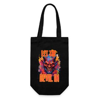 LASS DEN TEUFEL HEREIN. - Geschenkbeutel für Flaschen - Schwarz - Vorne