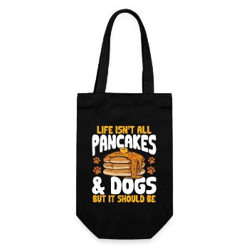 Pancake Breakfast Pancakes - Gift Bag for Bottles - black - Front