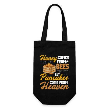 Pancake Breakfast Pancakes - Gift Bag for Bottles - black - Front