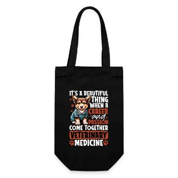 Veterinary Medicine It's A Beautiful Animal Lover - Gift Bag for Bottles - black - Front