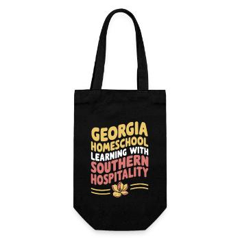 Georgia Homeschool Mom Life in Peach State - Gift Bag for Bottles - black - Front