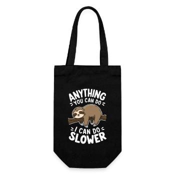 Citation de motivation inspirante de la paresse : Tout - Sac à bouteille - noir - Devant