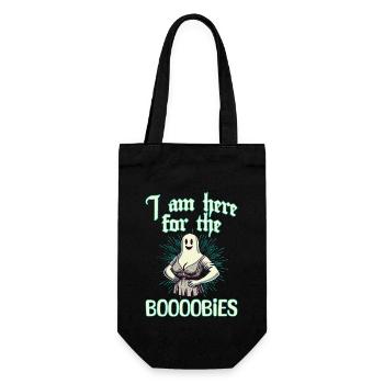 Funny Ghost Saying Halloween Costume - Gift Bag for Bottles - black - Front