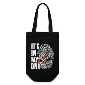 It's In My DNA Awesome Go-Kart Racing For Karting - Geschenkbeutel für Flaschen - Schwarz - Vorne