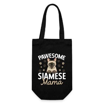 Siamese Cat Siamese Cat - Gift Bag for Bottles - black - Front