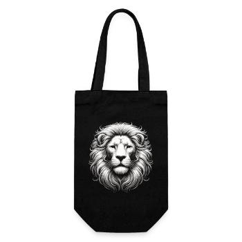 The White Lion – Royal Presence - Gift Bag for Bottles - black - Front