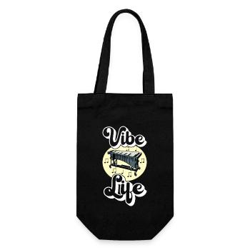 Vibraphon, vibraphonist - Gift Bag for Bottles - black - Front