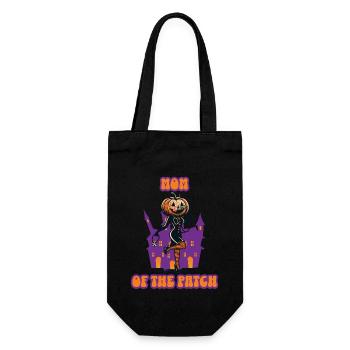 Maman du champ de citrouilles dicton amusant - Sac à bouteille - noir - Devant