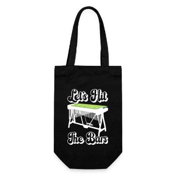 Vibraphon, vibraphoniste - Sac à bouteille - noir - Devant