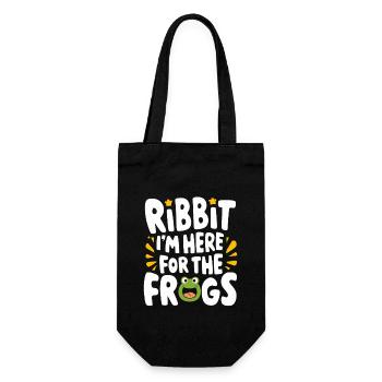 Amphibien-froschjäger-enthusiast, Froschfang - Geschenkbeutel für Flaschen - Schwarz - Vorne