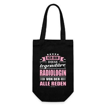 Ich Bin Diese Legendäre Radiologin Ärztin - Geschenkbeutel für Flaschen - Schwarz - Vorne