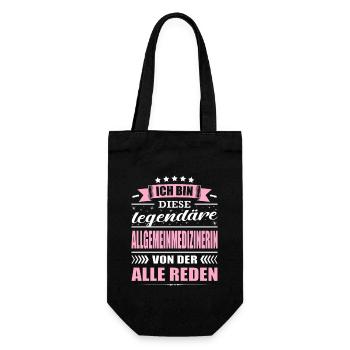 Ich Bin Diese Legendäre Allgemeinmedizinerin Arzt - Geschenkbeutel für Flaschen - Schwarz - Vorne