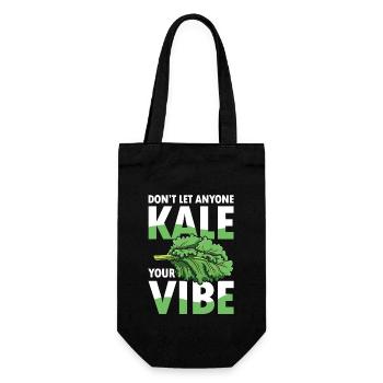 Don’t Let Anyone Kale Your Vibe - Geschenkbeutel für Flaschen - Schwarz - Vorne