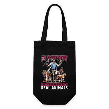 I'm A Zoologist I Get To Hang Out Animal Scientist - Gift Bag for Bottles - black - Front