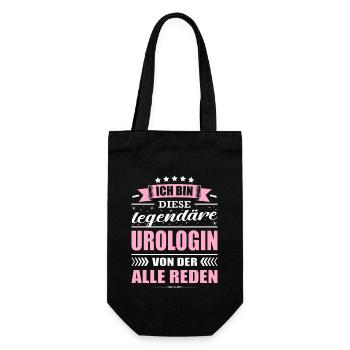 Ich Bin Diese Legendäre Urologin Urologie Ärztin - Geschenkbeutel für Flaschen - Schwarz - Vorne