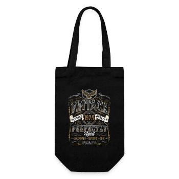 50e anniversaire 50 ans Né 1975 Homme Femme - Sac à bouteille - noir - Devant