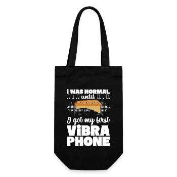 Vibraphon, vibraphonist - Gift Bag for Bottles - black - Front