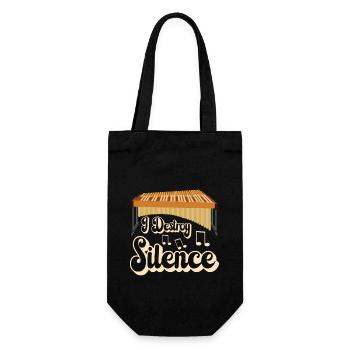 Vibraphon, vibraphonist - Gift Bag for Bottles - black - Front