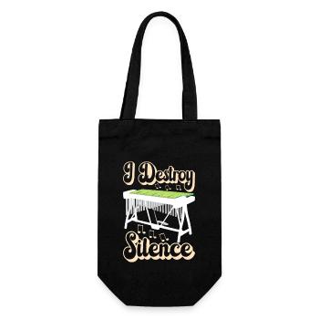 Vibraphon, vibraphonist - Gift Bag for Bottles - black - Front