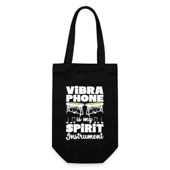 Vibraphon, vibraphonist - Gift Bag for Bottles - black - Front