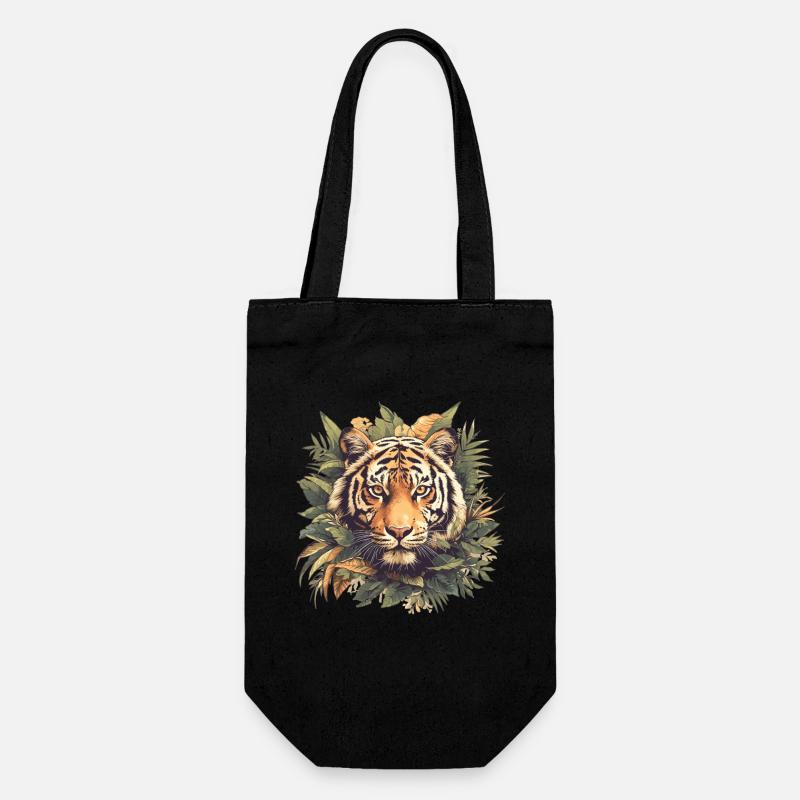 Tiger - Gift Bag for Bottles - black