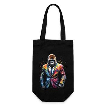 Costume de gorille singe Imprimé de conception d’animaux colorés - Sac à bouteille - noir - Devant