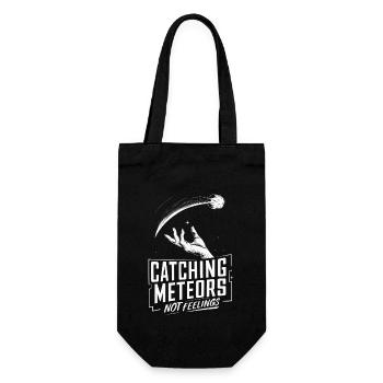 Stargazing And Meteor Shower Enthusiast - Geschenkbeutel für Flaschen - Schwarz - Vorne