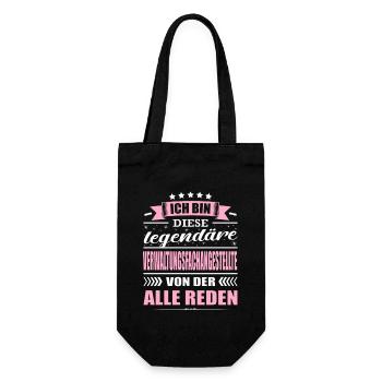 Ich Bin Diese Legendäre Verwaltungsfachangestellte - Geschenkbeutel für Flaschen - Schwarz - Vorne