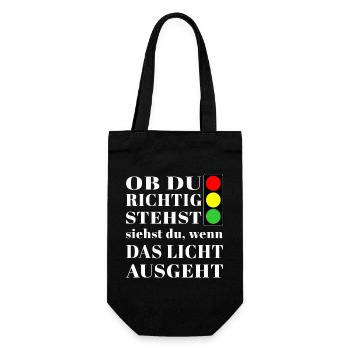 Si vous vous tenez correctement, vous verrez le feu de circulation - Sac à bouteille - noir - Devant