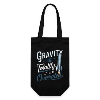 Gravity est un modèle réduit de fusée totalement surestimé - Sac à bouteille - noir - Devant