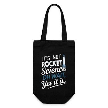 Ce n’est pas sorcier, oh attendez modèle de fusée - Sac à bouteille - noir - Devant