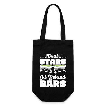 Vibraphon, vibraphoniste - Sac à bouteille - noir - Devant