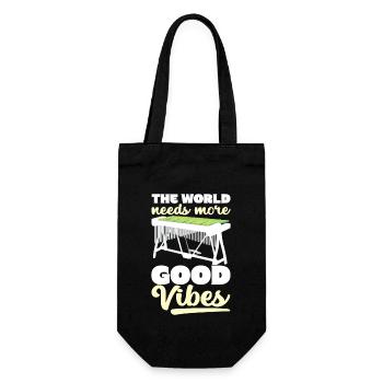 Vibraphon, vibraphoniste - Sac à bouteille - noir - Devant