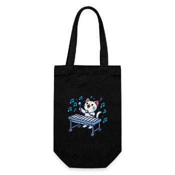 Vibraphon, vibraphonist - Gift Bag for Bottles - black - Front