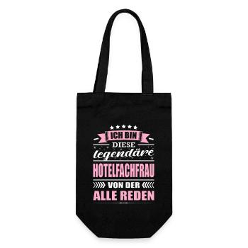 Ich Bin Diese Legendäre Hotelfachfrau - Geschenkbeutel für Flaschen - Schwarz - Vorne