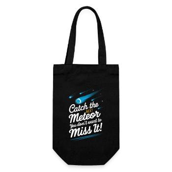 Stargazing And Meteor Shower Enthusiast - Geschenkbeutel für Flaschen - Schwarz - Vorne
